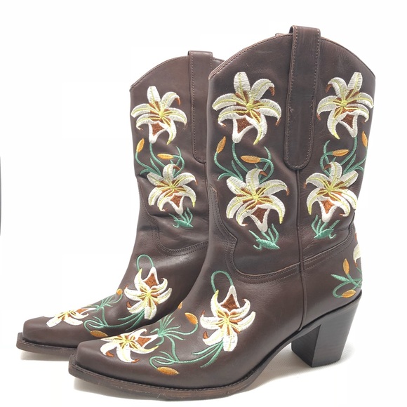 Sam Edelman Shoes - SAM Edelman | Limited Edition Brown Flower Boots